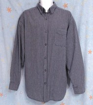 New Sz XL Unionbay Mens Small Blue Checks Cotton Casual LS Shirt Button ... - £7.17 GBP