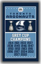 Toronto Argonauts Football Team Champions Flag 90x150cm 3x5ft Best Banner - £11.60 GBP