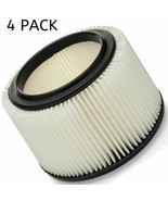 4 Shop Vac Filter 17810 for Craftsman Ridgid 3 &amp; 4 gallon Wet Dry Vac Or... - $74.20