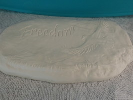 C1 - Freedom Stepping Stone Ceramic Bisque Ready-to-Paint, Unpainted, You Paint - £5.41 GBP