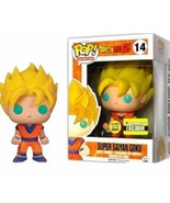Funko Pop Dragonball Z Glow In The Dark Super Saiyan Goku With PROTECTOR - $32.48 CAD