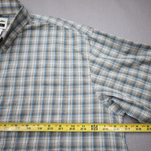 Wrangler Riata Casual Button Down Shirt Men&#39;s Size 2XL Green Plaid Long Sleeve - £17.94 GBP
