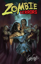 Zombie Terrors horror comic anthology trade paperback SIGNED by Frank Fo... - £10.99 GBP