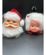 Vtg Mr And Mrs Claus Christmas Magnets Handmade - $356.92 MXN