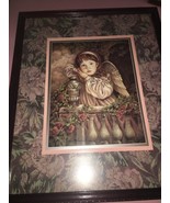 Baby Angel Photo Frame Wood Rare - $183.78 CAD