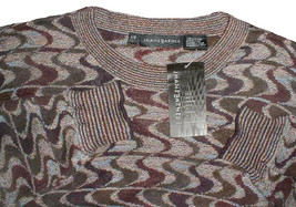 NEW $275 Jhane Barnes Sweater!  Large  Fantastic Geometric Pattern  100% Silk - $159.99