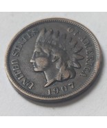 1907 US 1 Indian Head Cent Standard Circulation Bronze Coin - €2,59 EUR