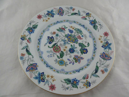 Vintage Andrea by Sadek Floral 10.5&quot; Cake Plate Vintage Japan Beautiful - £15.47 GBP