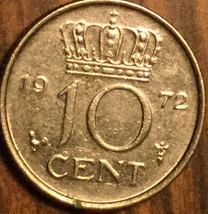 1972 Netherlands 10 Cents Coin - £1.11 GBP