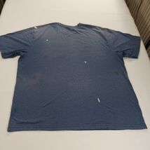 Carhartt K87 Loose Men's Blue Cotton Blend Short Sleeve Distressed T-Shirt 2XL image 2