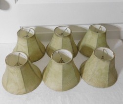 Faux Leather Bell Shape Softback Lamp Shades, Set of 6 - £18.73 GBP