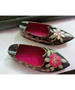 2 vintage Brass mini shoes Cigarette Holder Hand Painted made in India - €16,93 EUR