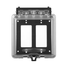 Outdoor Outlet Cover, 2-Gang Weatherproof Electrical Outlet Cover with L... - $31.59