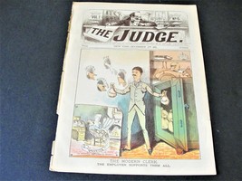 1881 The Political   Magazine Judge-No. 6  Front Cover Page Colored Lithograph. - £23.73 GBP