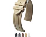 HIRSCH Hevea Caoutchouc Watch Strap - Beige - L - 18mm - £75.79 GBP