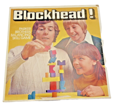 Blockhead Complete Parker Brothers Balancing Skill Game Blocks Vintage 1975 - £9.50 GBP