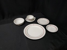 Vintage Indiana University College Dinning Hall Dinnerware Ware 6 Piece Set - $1,120.73 MXN