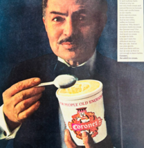 1966 Coronet Ice Cream Advertisement Vintage Dairy Dessert Vanilla Choco... - $19.99