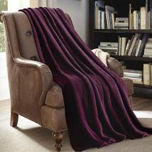 Purple Soft Micro Plush Flannel Fleece Throw Blanket 50&quot;x 60&quot; Best Gift - £20.74 GBP