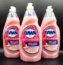 3 Dawn Ultra Gentle Clean Pomegranate &amp; Rose Water Scent LARGE 24 oz Dish Soap - £24.33 GBP