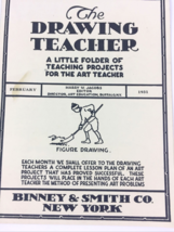 1931 Vintage Art Supplies and Booklet by Binney &amp; Smith Co The Drawing Teacher - £22.46 GBP