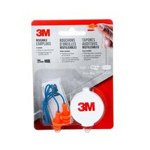 3M 25 dB PVC Earplugs Blue/Orange - $7.95