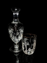 Faberge Crystal Gatchina Palace Etched Carafe Decanter &amp; Glass NIB - £715.42 GBP