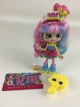 Shopkins Shoppies Rainbow Kate Doll Accessories VIP Card Brush Stand Moose Toy - £31.25 GBP