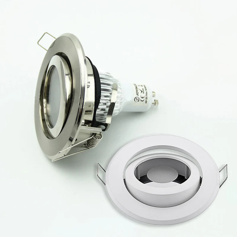 Waterproof Ceiling Downlight Fe Gl Cover Recessed Gu10/mr16 Bulb Lamp Socket Bat - £136.93 GBP