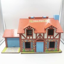 Vintage Fisher Price little people Tudor Play Family House #952 HOUSE ONLY 1980 - £19.65 GBP