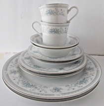 10 Pc Set Porcelain Dishes Salem Heritage Bridal Bouquet American Limoges Japan - £30.92 GBP