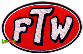 FOREVER TWO WHEELS FCK THE WORLD FTW PATCH outlaw biker chopper motorcycle - £4.71 GBP