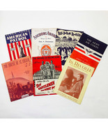 Vintage Sheet Music World War II Patriotic Set of 7 &quot;American Patrol&quot; Pl... - $22.14