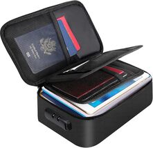 Luxury Fireproof Organizer Case with Lock for Secure Travel - 9x5.3x3.7 ... - $32.62