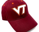 National Cap MVP Virginia Tech VT Logo Garnet Curved Bill Adjustable Hat - $16.61