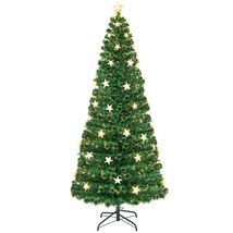 Prelit Fiber Optic Christmas Tree with Warm White Lights-7 ft - Color: G... - $109.51 Prelit Fiber Optic Christmas Tree with Warm White Lights-7 ft - Color: G... - $109.51