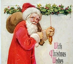 Christmas Postcard Santa Claus Embossed Original Vintage Series 53 - £14.00 GBP