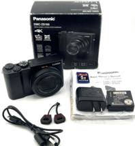 Panasonic Lumix DMC ZS100 20MP Digital Camera Black 4K 10x Zoom Tested IOB - $712.00