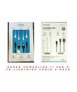 Anker PowerLine Select+ 4 Pack Apple iPhone iPad iPod Lightning-fast Cha... - $672.37 MXN