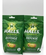 (2) Halls Defense Vitamin C Immune Supplement Citrus Cough Drops 30ct Le... - £6.24 GBP