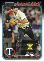 Josh Jung 2024 Topps #620 Texas Rangers Baseball Card - £0.49 GBP