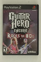 Playstation 2 4PC Video Game Lot GUITAR HERO II World Tour &amp; Rocks the 80s - £14.05 GBP