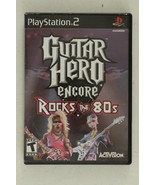 Playstation 2 4PC Video Game Lot GUITAR HERO II World Tour &amp; Rocks the 80s - £14.03 GBP