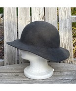 Yellow 108 Fedora Medium 100% Wool Floppy Autumn Hat Unisex USA Made Rec... - €31,31 EUR