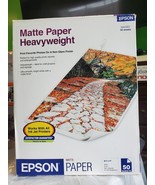 Epson , Matt Heavyweight,  8.5 x 11 open box 31 sheets - £13.97 GBP