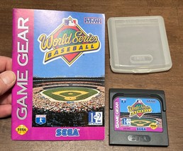 World Series Baseball (Sega Game Gear)  w/ booklet &amp; plastic case TESTED - $10.00