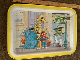 Pre-owned VINTAGE 1977 Sesame Street Metal TV Lap Tray Collectible Ages 3+ - $48.51