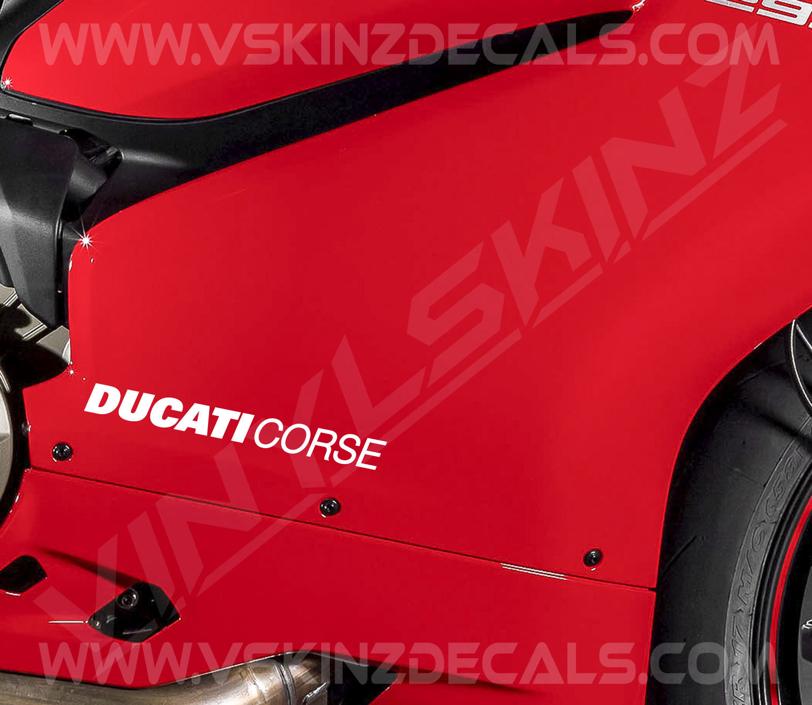 Ducati Corse Logo Fairing Decals Stickers Premium Quality 5 Colors Supersport S