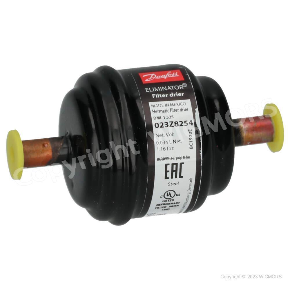 Hermetic filter drier Danfoss DML 1.52S  023Z8254 / 023Z825491 - $14.55