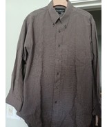 Croft &amp; Barrow Dark Red Long Slv Wrinkle Resistant 16.5-32/33 L FREE SHI... - $280.41 MXN